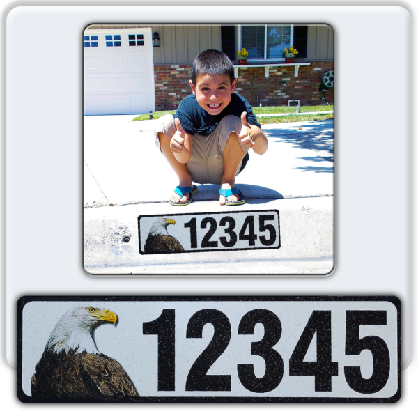 Curb-Wrap, Animals & Insects, Self-Adhesive Reflective House Address Numbers