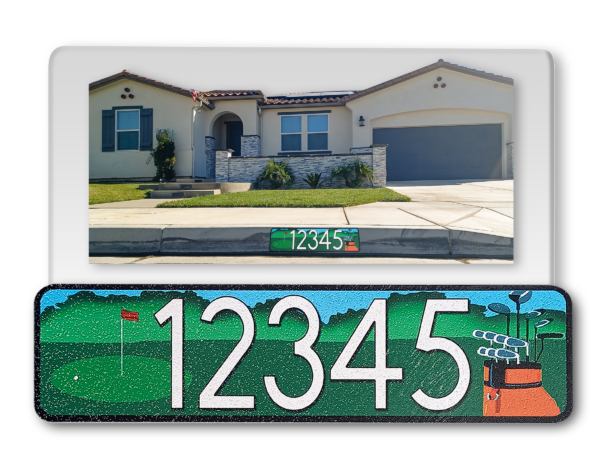 Curb-Wrap, Hobbies, Self-Adhesive Reflective House Address Numbers