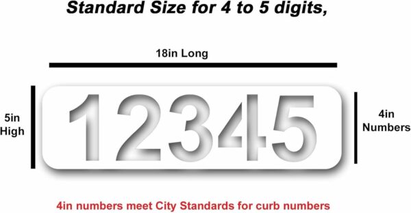 Curbzee ® Address Number Stencil (2 Pack) - Image 2