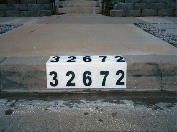 Curbzee ® Address Number Stencil (2 Pack) - Image 6