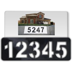 Curbzee ® Address Number Stencil (2 Pack)