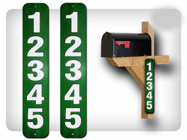 911 Vertical Mailbox Sign (2-Pack)