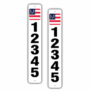 - MAFA - 911 Vertical Mailbox Sign (2-Pack)