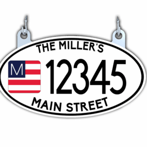 - MAFA - Hanging Oval Mailbox Address